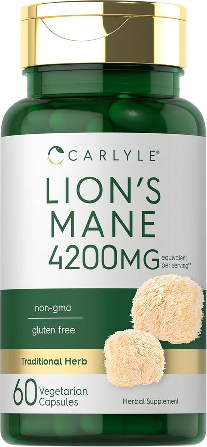 Melena de León, 60 capsulas de 4,200mg, Carlyle