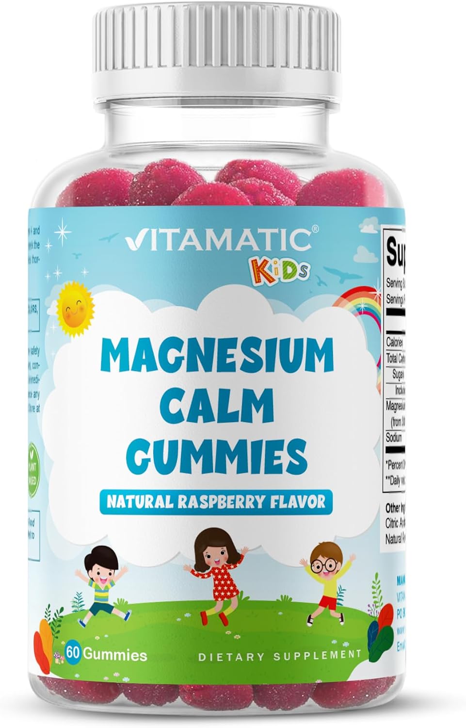 Gomitas de magnesio para niños | 60 unidades |  Vitamatic