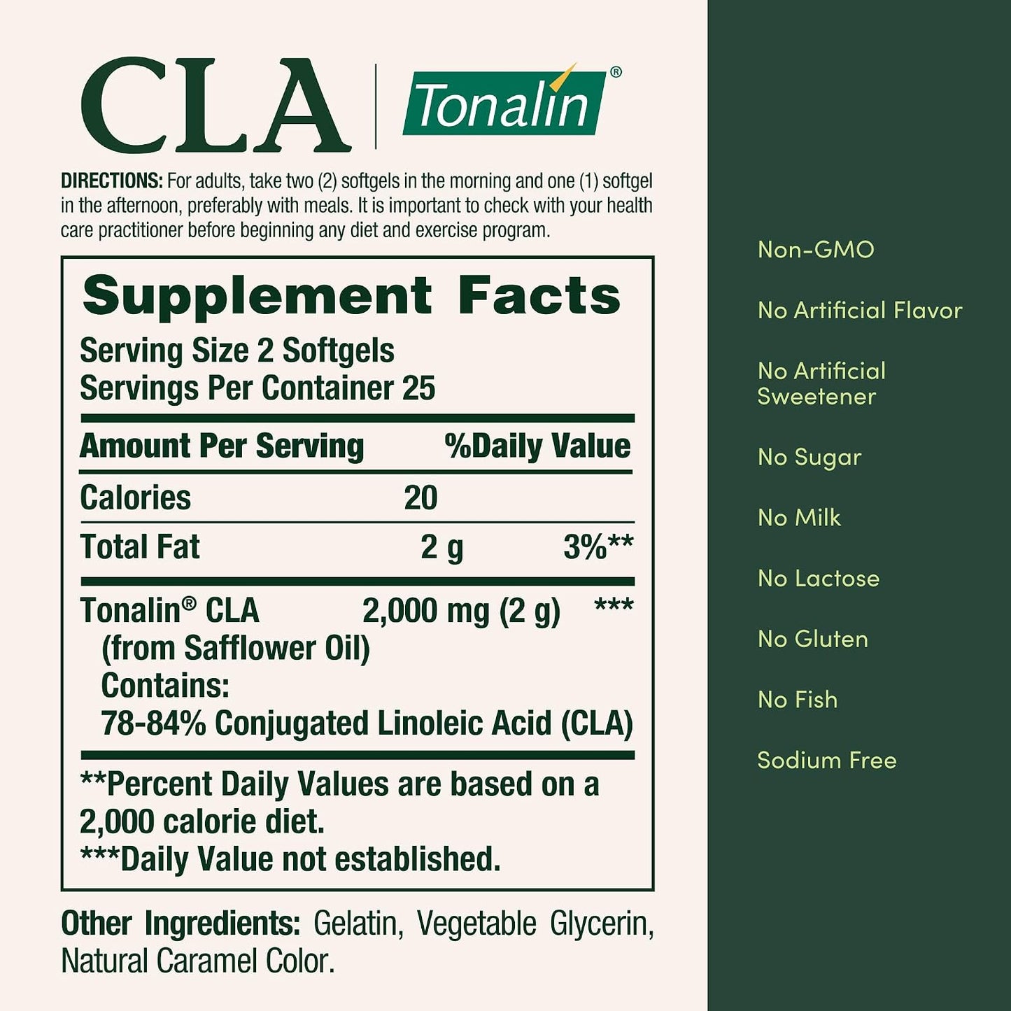 CLA, 50 Cápsulas de 1,000 mg, Nature's Bounty
