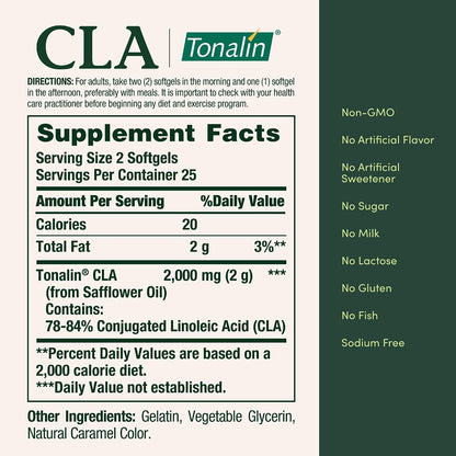 CLA, 50 Cápsulas de 1,000 mg, Nature's Bounty