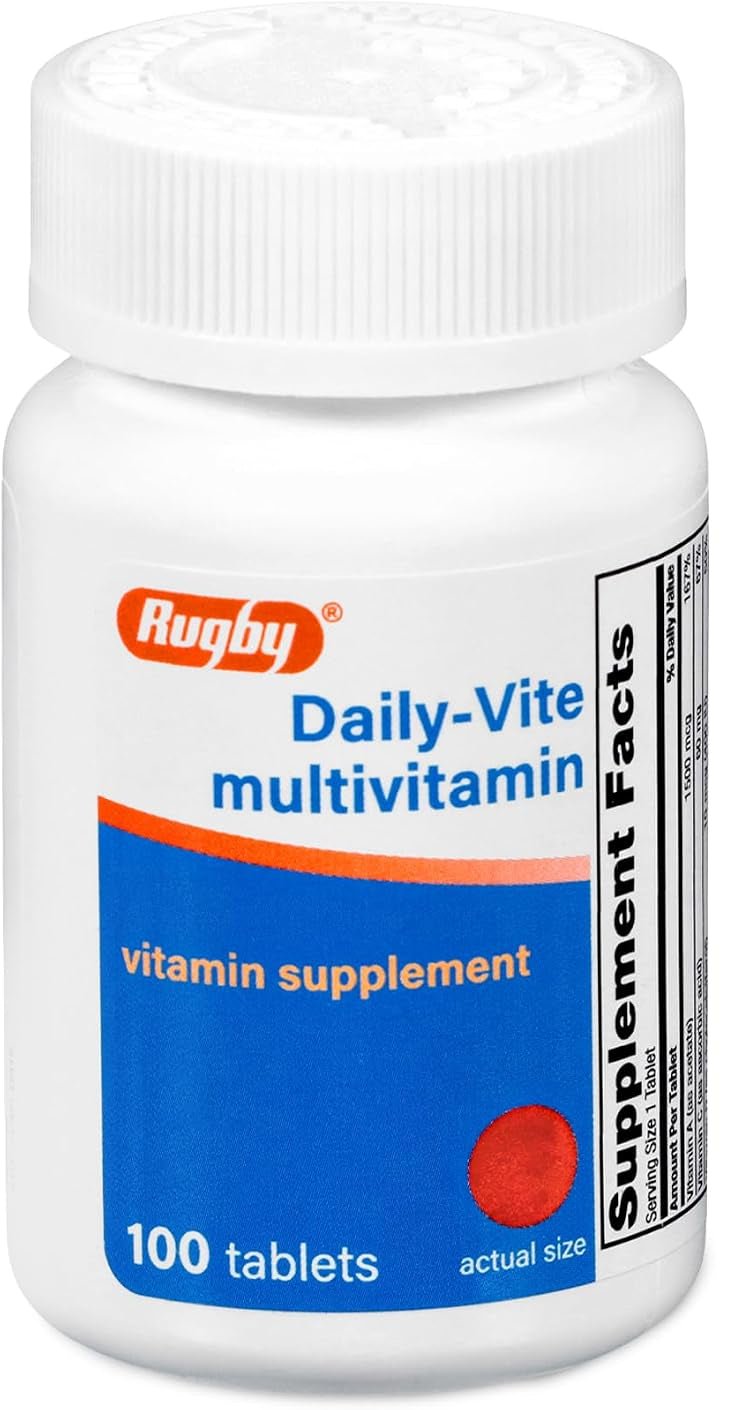 Suplemento vitamínico diario, 100 tabletas, Rugby
