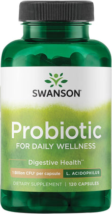 Swanson, Probiotico Para la salud digestiva, 120 Capsulas de Mil millones de CFU