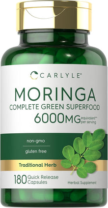 Carlyle, Capsulas de Moringa Oleifera, 180 Capsulas de 6000 mg