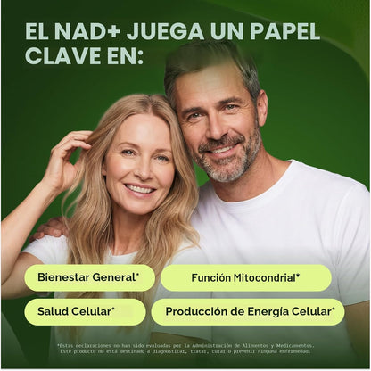 Cata-Kor, NAD+ avanzado , suplemento con resveratrol, 60 capsulas de 500mg