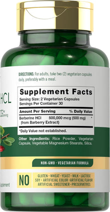 Carlyle, Berberina HCL, 5000,000mg por servicio, 60 capsulas