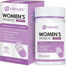 OMOGS, Probiotico femenino, 180 mil millones de CFUS, 18 Cepas, 90 Capsulas