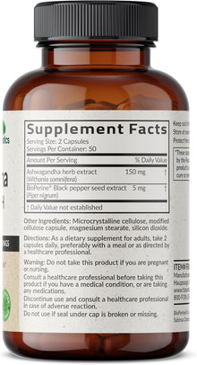 Futurebiotics, Ashwagandha Extra fuerte, 150mg, 100 Capsulas