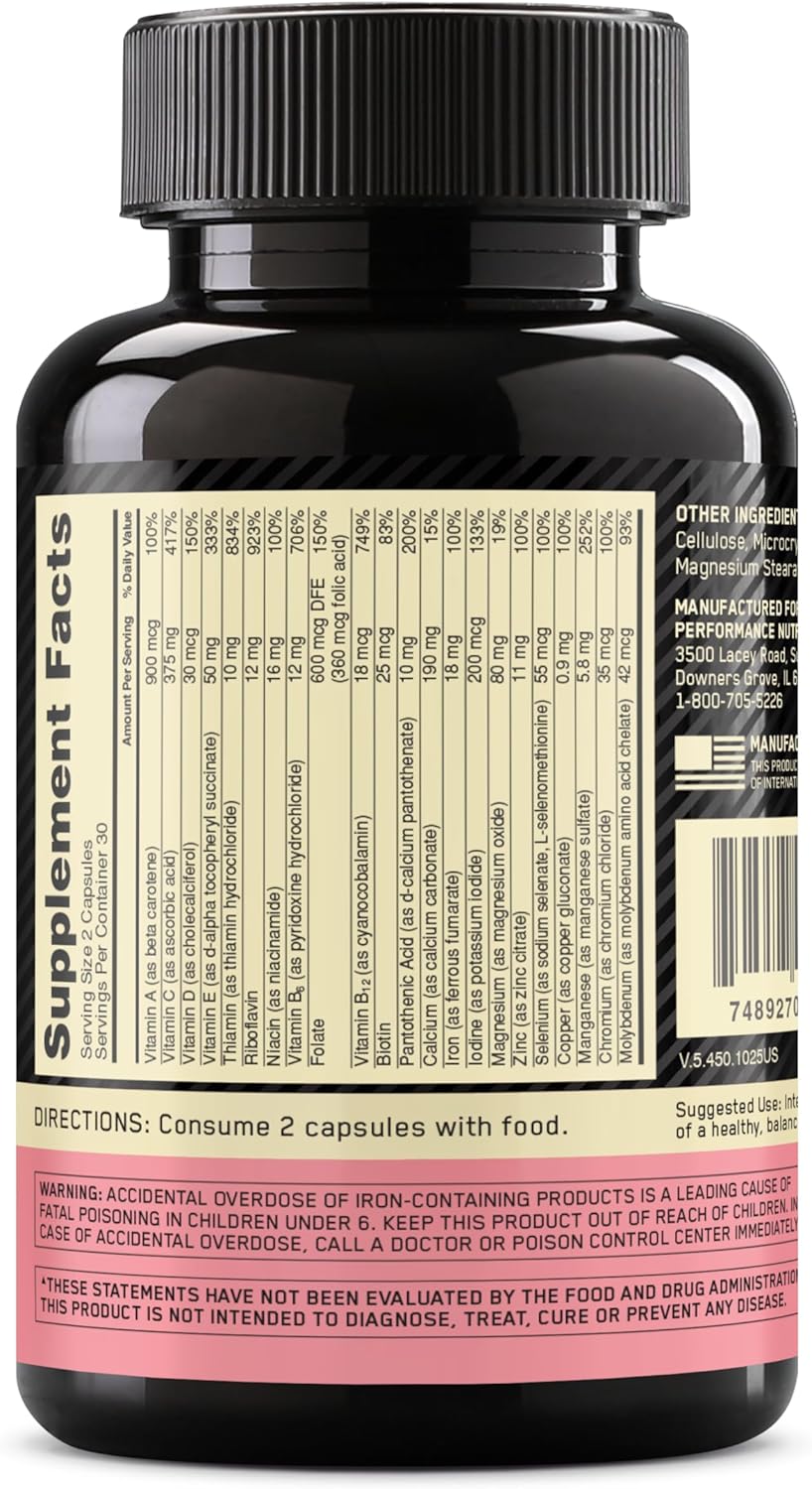 Optimum Nutrition, Opti-Women, Multivitaminico para mujeres, 60 Capsulas