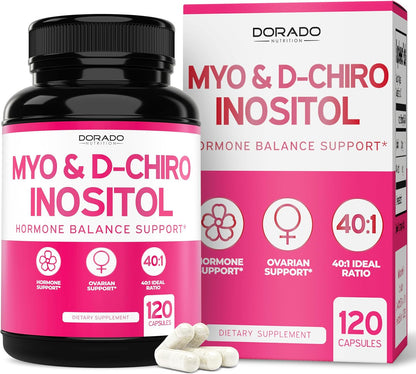 Dorado Nutrition, Myo & D-Chiro Inositol, 2050mg, 120 capsulas