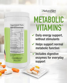 Suplemento de vitaminas para el metabolismo | 30 Paquetes | NaturalSlim
