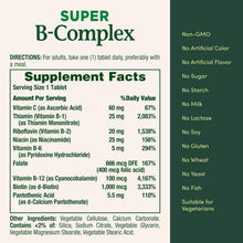Nature's Bounty, Super Complejo B con Vitamina c y Acido folico, 150 Tabletas de rapida absorción