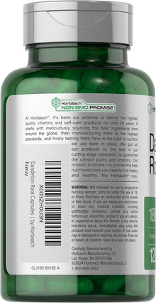 Raiz de Diente de león | 120 Capsulas de 1800 mg | Ideal para la salud del hígado y la retención de líquidos