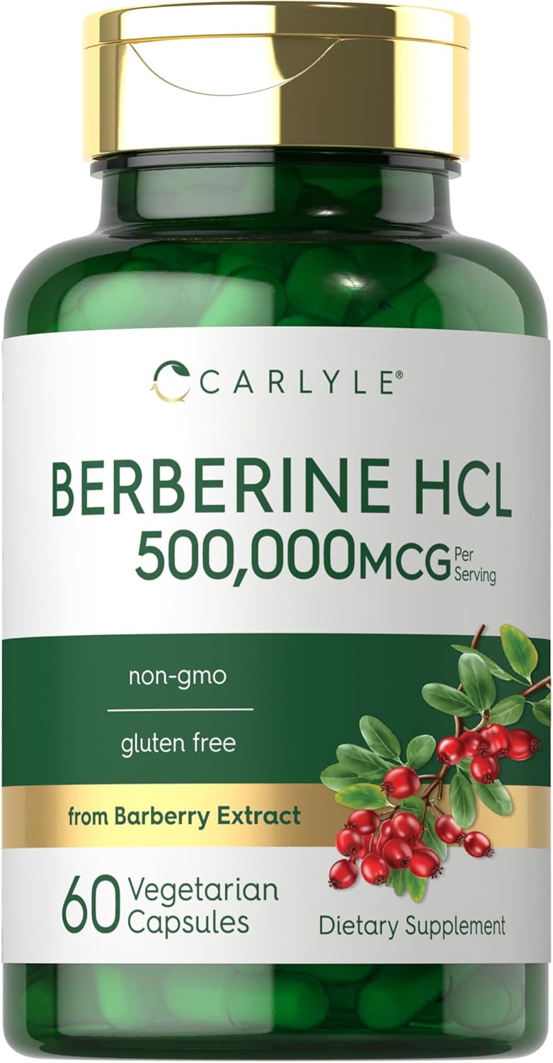 Carlyle, Berberina HCL, 5000,000mg por servicio, 60 capsulas
