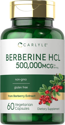 Carlyle, Berberina HCL, 5000,000mg por servicio, 60 capsulas